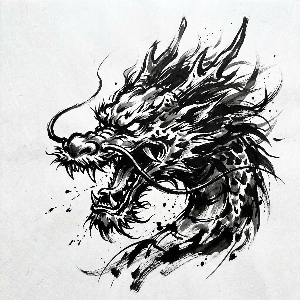 和風イラスト 龍